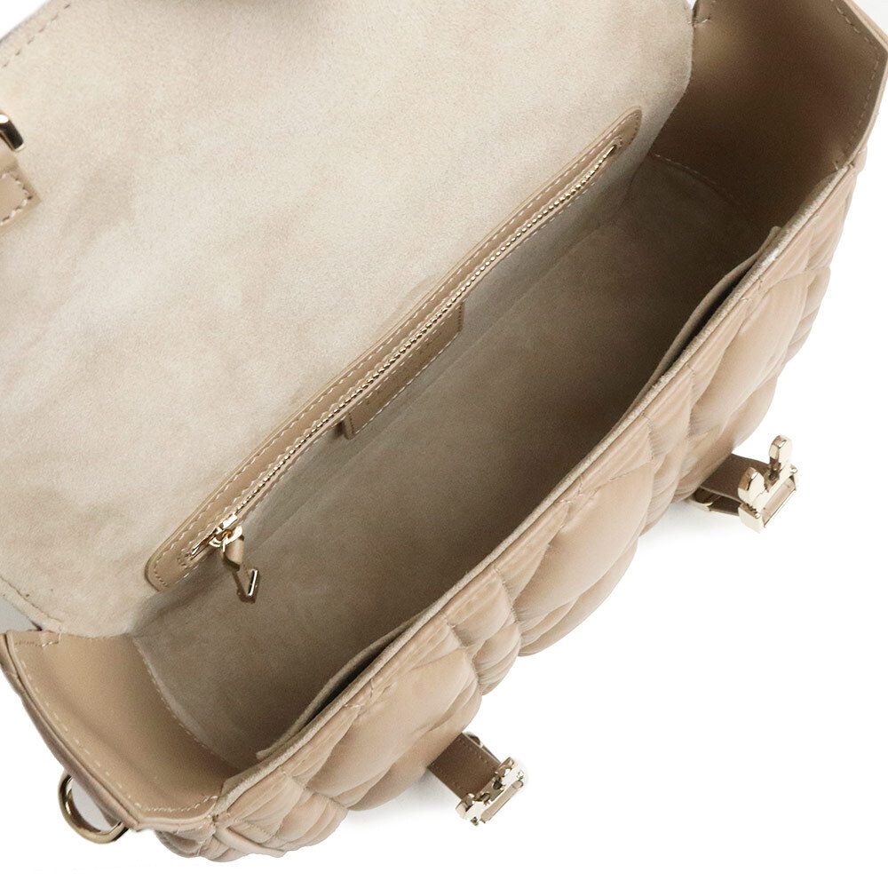 Dior Cannage Beige Shoulder CAMP Messenger Christian Leather Bag Tan Calfskin - Picture 4 of 12